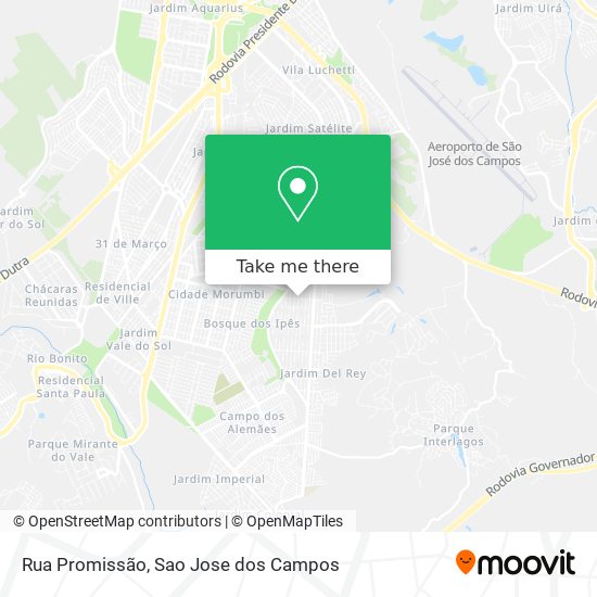 Mapa Rua Promissão