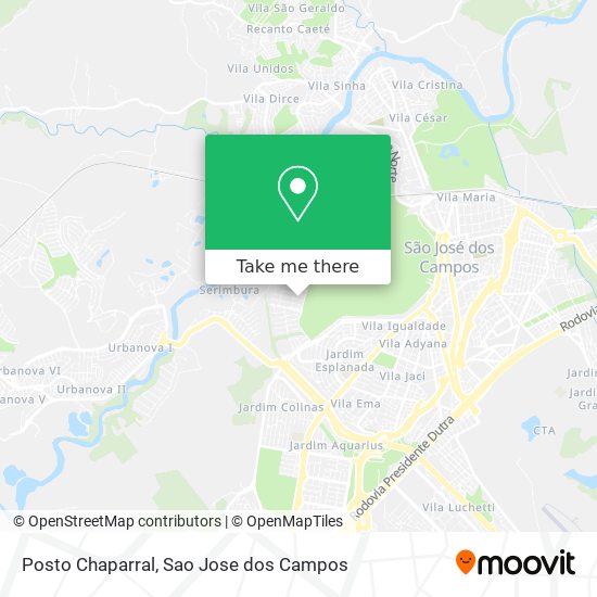 Posto Chaparral map