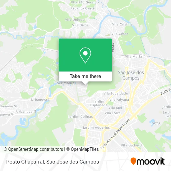 Posto Chaparral map