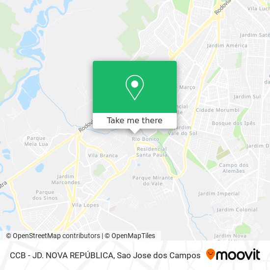 CCB - JD. NOVA REPÚBLICA map