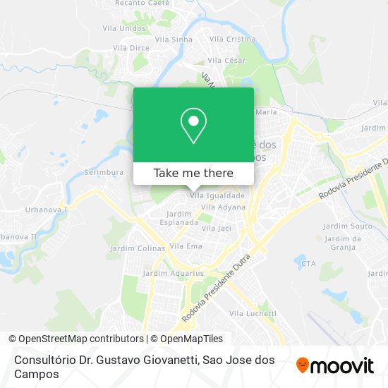Consultório Dr. Gustavo Giovanetti map
