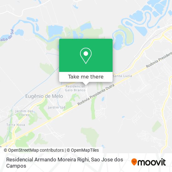Residencial Armando Moreira Righi map