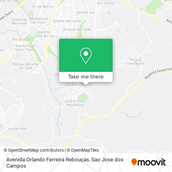 Avenida Orlando Ferreira Rebouças map