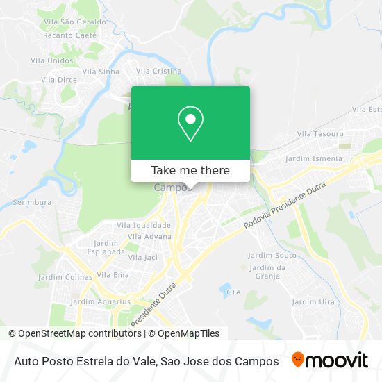 Auto Posto Estrela do Vale map