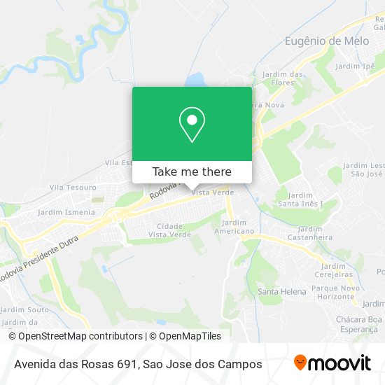 Avenida das Rosas 691 map
