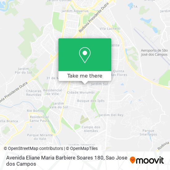 Mapa Avenida Eliane Maria Barbiere Soares 180