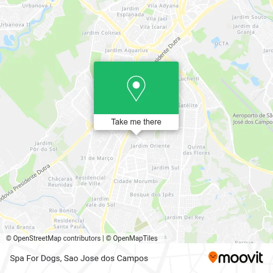 Spa For Dogs map