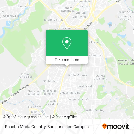Rancho Moda Country map