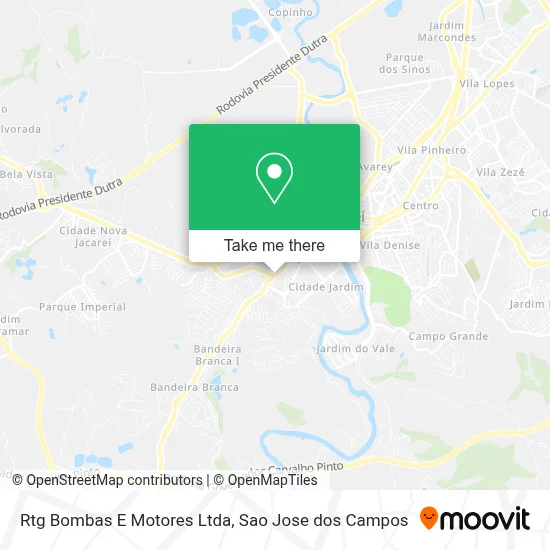 Rtg Bombas E Motores Ltda map