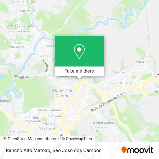 Rancho Alto Mateiro map