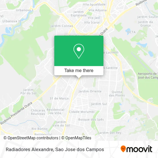 Radiadores Alexandre map
