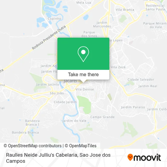Raulles Neide Julliu's Cabelaria map