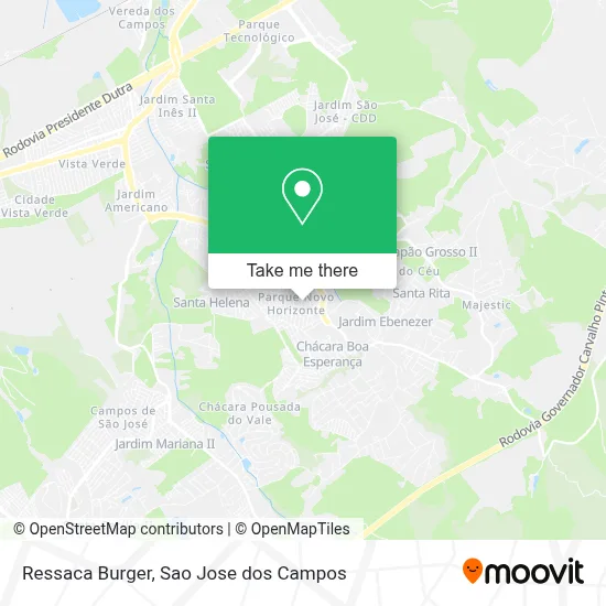 Ressaca Burger map