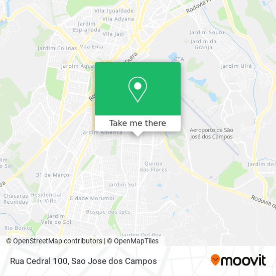 Rua Cedral 100 map