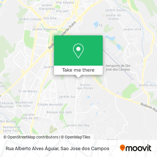 Mapa Rua Alberto Alves Águiar