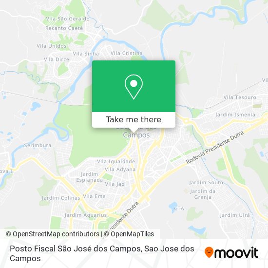 Posto Fiscal São José dos Campos map