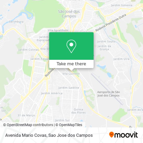 Mapa Avenida Mario Covas