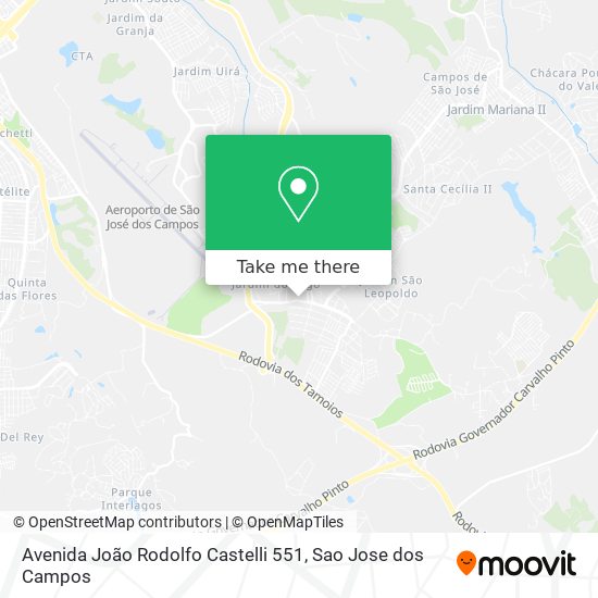Avenida João Rodolfo Castelli 551 map