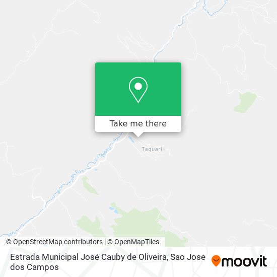 Mapa Estrada Municipal José Cauby de Oliveira