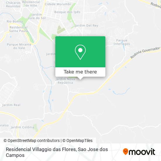 Mapa Residencial Villaggio das Flores