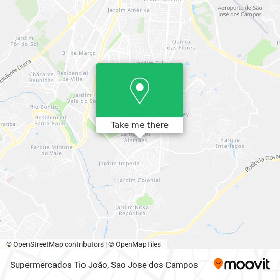 Mapa Supermercados Tio João