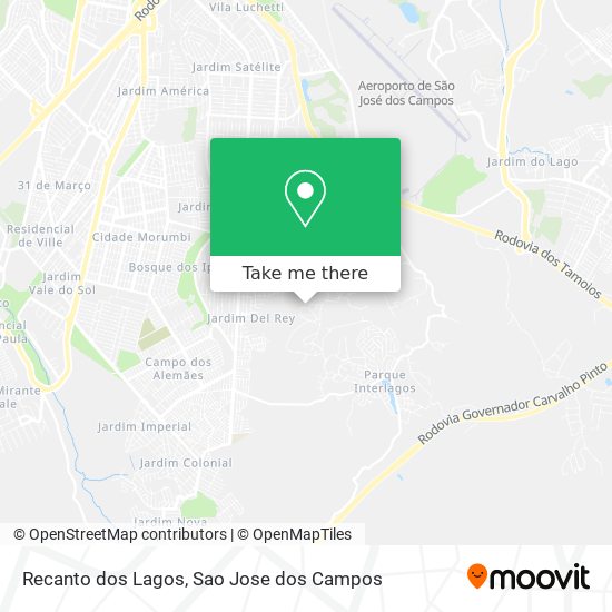 Recanto dos Lagos map