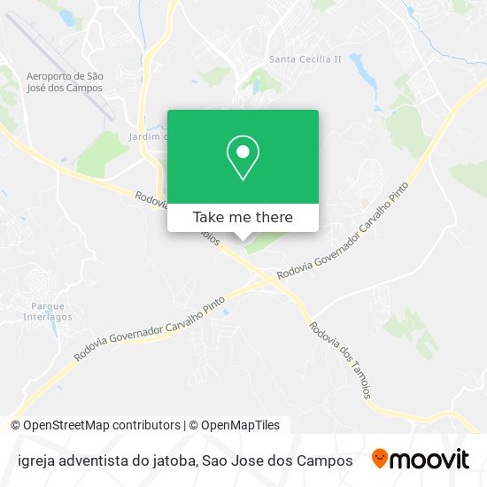 igreja adventista do jatoba map