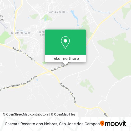 Chacara Recanto dos Nobres map