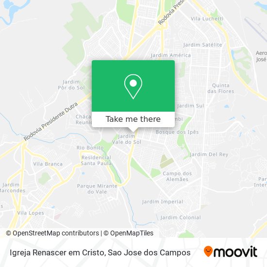 Igreja Renascer em Cristo map