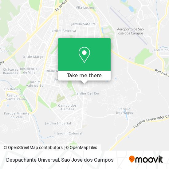 Despachante Universal map