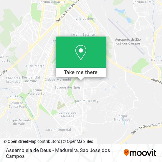 Mapa Assembleia de Deus - Madureira