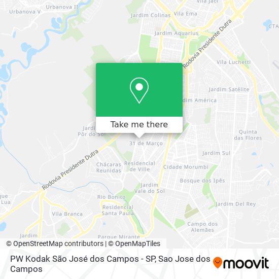 PW Kodak São José dos Campos - SP map