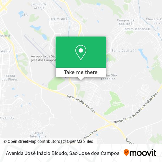 Avenida José Inácio Bicudo map