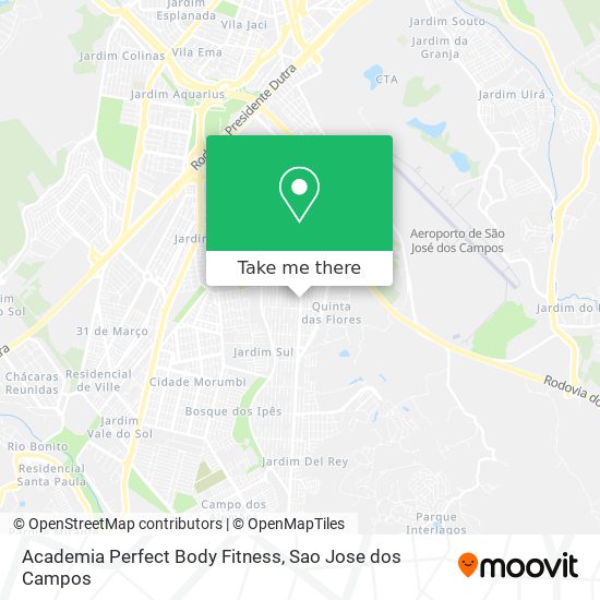 Academia Perfect Body Fitness map