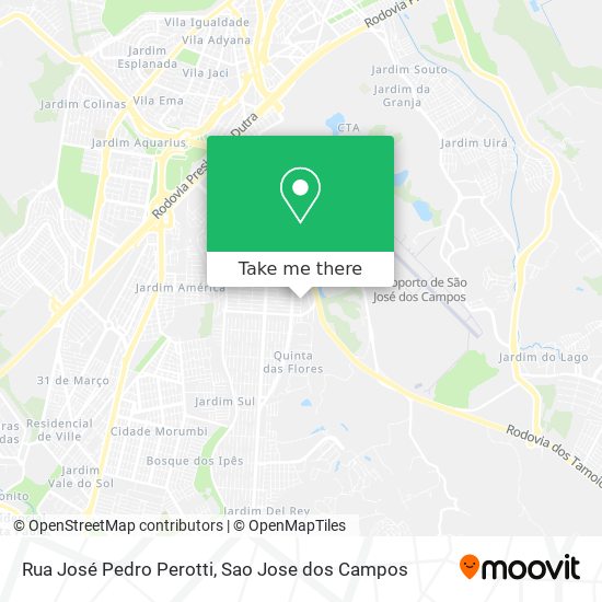 Rua José Pedro Perotti map