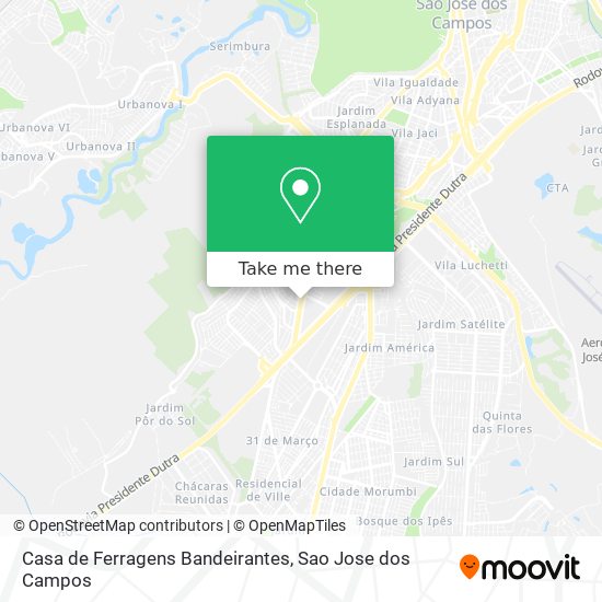 Casa de Ferragens Bandeirantes map