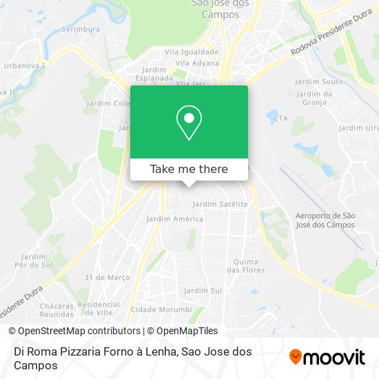 Di Roma Pizzaria Forno à Lenha map