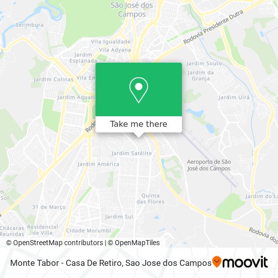 Mapa Monte Tabor - Casa De Retiro