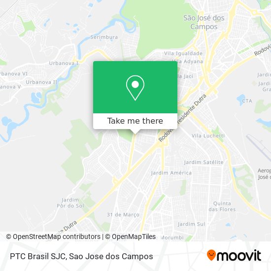PTC Brasil SJC map