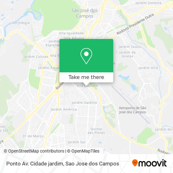 Mapa Ponto Av. Cidade jardim