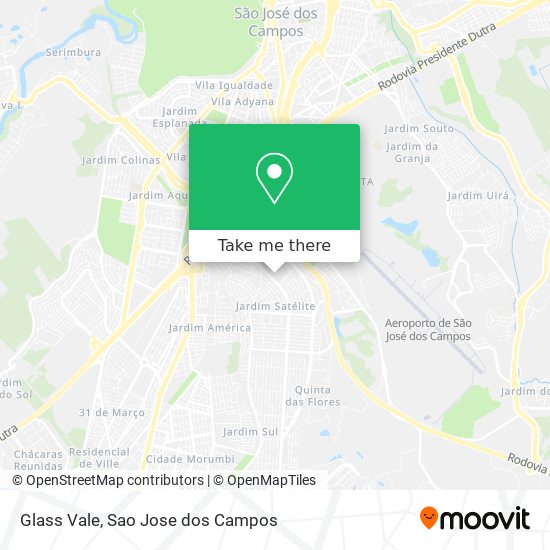 Mapa Glass Vale