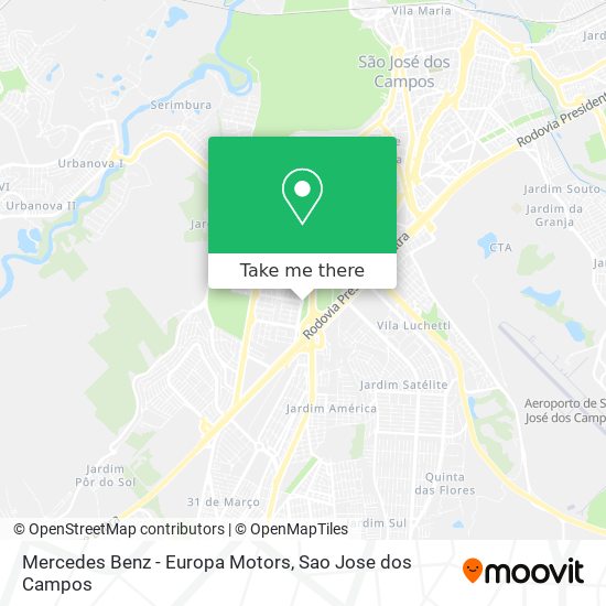 Mercedes Benz - Europa Motors map