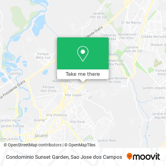 Condominio Sunset Garden map