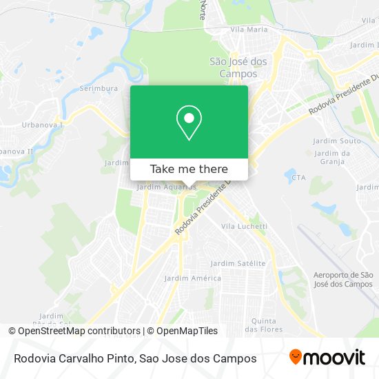 Mapa Rodovia Carvalho Pinto