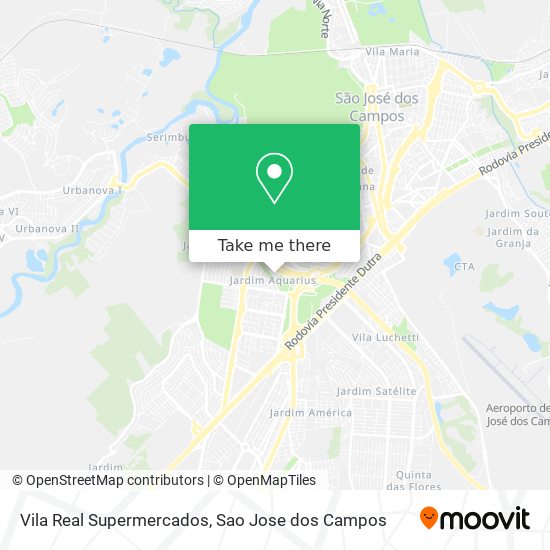Vila Real Supermercados map