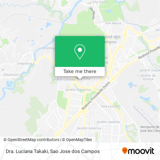 Dra. Luciana Takaki map