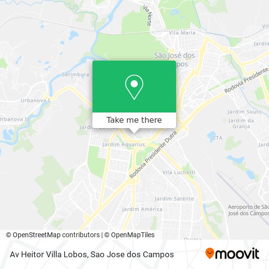 Mapa Av Heitor Villa Lobos