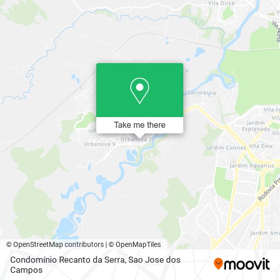 Mapa Condomínio Recanto da Serra