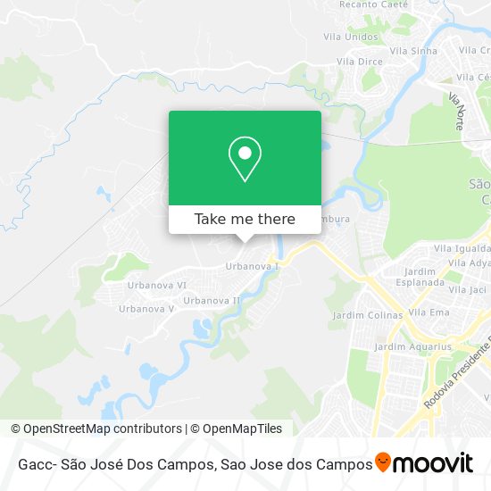 Gacc- São José Dos Campos map
