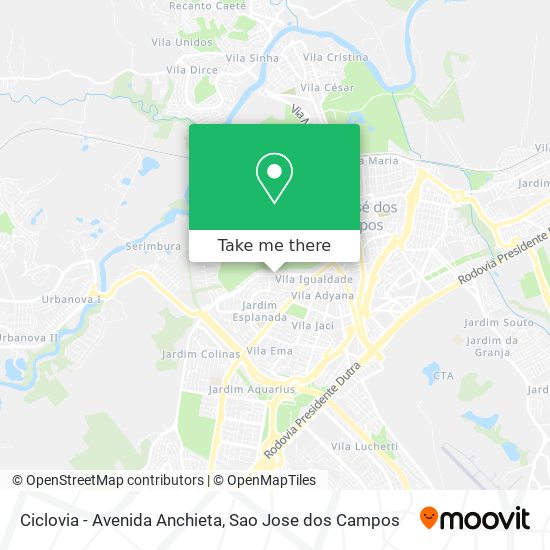 Ciclovia - Avenida Anchieta map